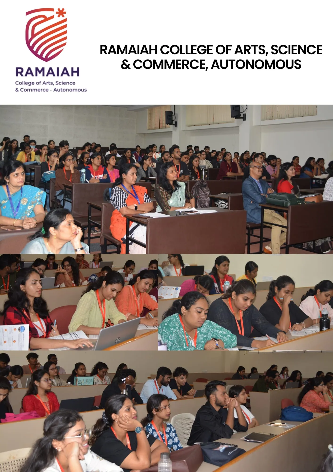 BCRI trainers teaching students on campus at Ramaiah College, Bengaluru