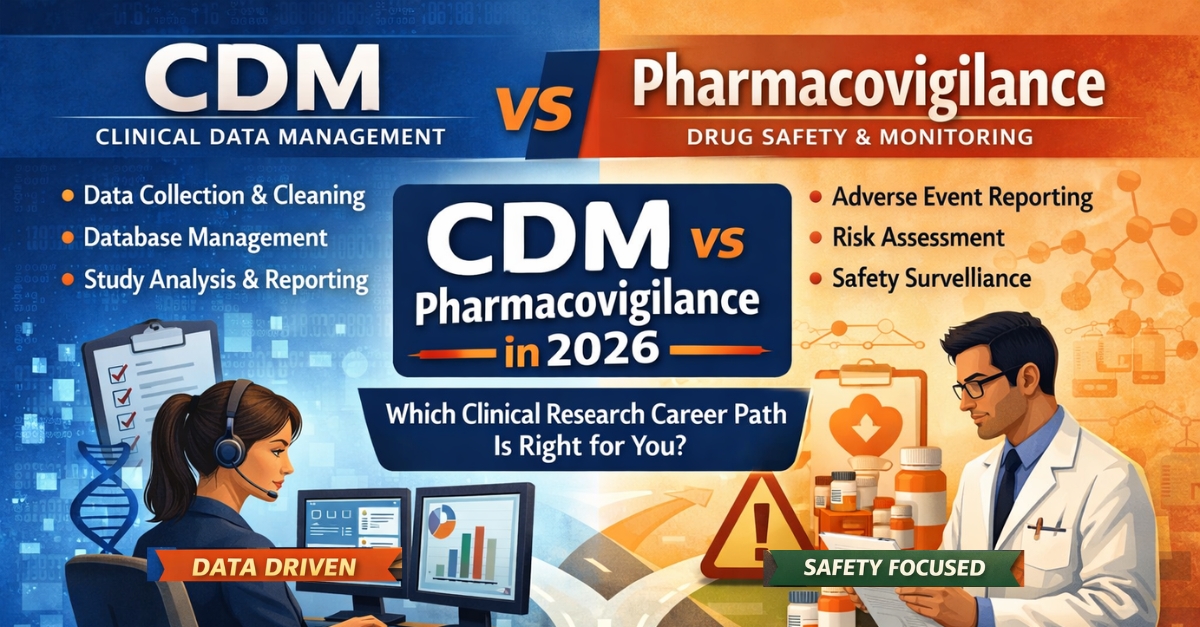CDM vs Pharmacovigilance