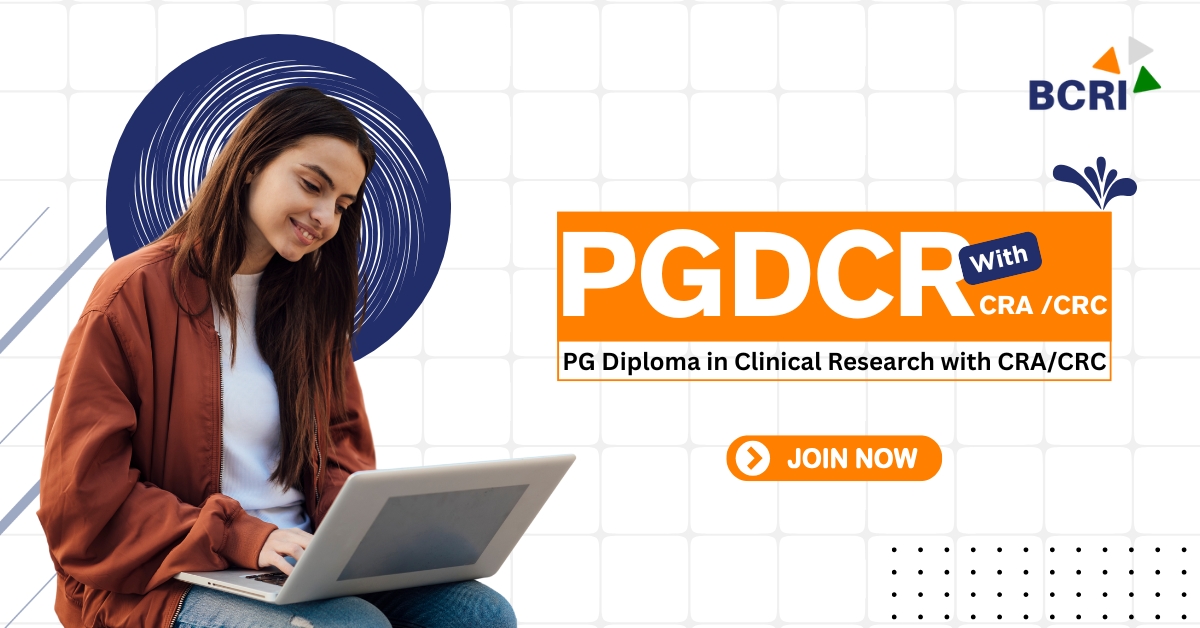 Best Clinical Research Institute in india 69 PG Diploma in Clinical Research with CRA-CRC